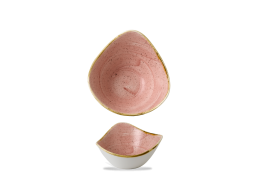 Stonecast Petal Pink Triangle Bowl